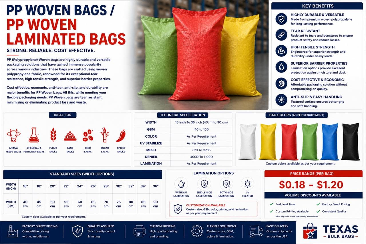 PP / HDPE Woven & Laminated Bags
